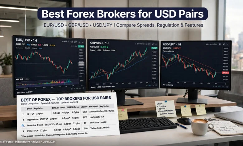 best forex brokers for trading US Dollar pairs